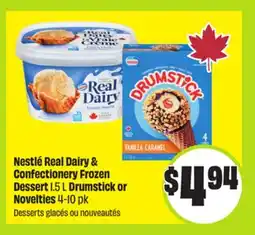 FreshCo Nestlé Real Dairy & Confectionery Frozen Dessert 1.5 L Drumstick or Novelties 4-10 pk offer