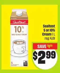 FreshCo Sealtest 5 or 10% Cream 1L offer