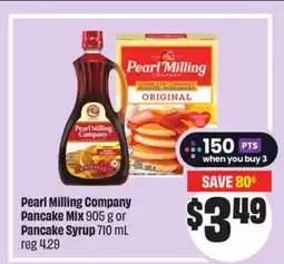 FreshCo Pearl Milling Company Pancake Mix 905 g or Pancake Syrup 710 mL offer