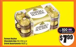 FreshCo Ferrero Rocher Chocolate Box 156-200 g or Grand Assortment 118.65 g offer
