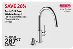 Home Hardware Trask Pull Down Kitchen Faucet offer
