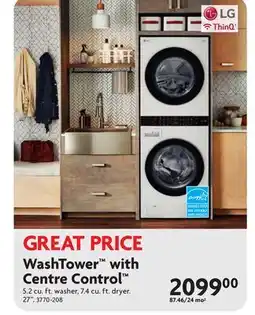 Home Hardware 5.2 cu. ft. washer, 7.4 cu. ft. dryer offer
