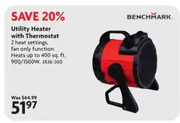 Home Hardware Utility Heater with Thermostat offer