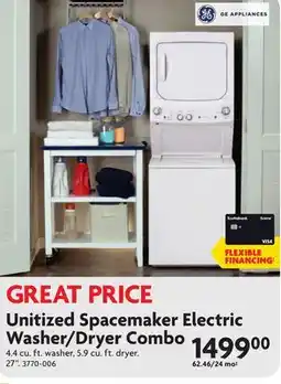 Home Hardware Unitized Spacemaker Electric Washer/Dryer Combo offer