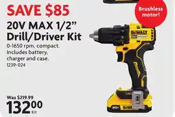 Home Hardware 20V MAX 1/2 Drill/Driver Kit offer
