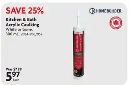 Home Hardware Kitchen & Bath Acrylic Caulking offer