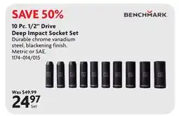 Home Hardware 10 Pc. 1/2 Drive Deep Impact Socket Set offer