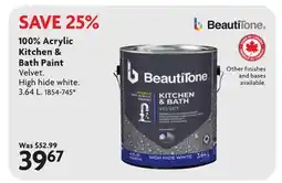 Home Hardware 100% Acrylic Kitchen & Bath Point offer