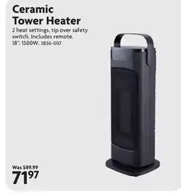 Home Hardware Ceramic Tower Heater offer