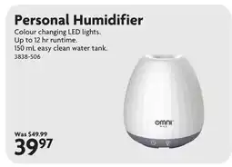 Home Hardware Personal Humidifier offer