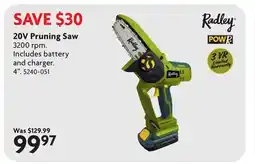 Home Hardware 20V Pruning Saw offer