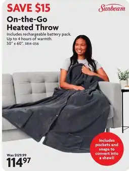 Home Hardware On-the-Go Heated Throw offer
