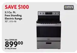 Home Hardware 5.1 Cu. Ft. Free Standing Electric Range offer
