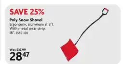 Home Hardware Poly Snow Shovel offer