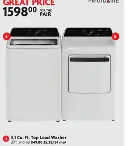 Home Hardware 5.1 Cu. Ft. Top Load Washer offer