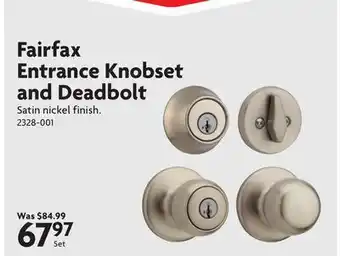 Home Hardware Fairfax Entrance Knobset and Deadbolt offer