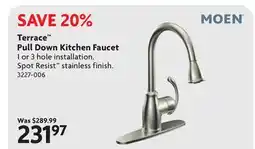 Home Hardware Terrace Pull Down Kitchen Faucet offer
