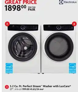 Home Hardware 5.2 Cu. Ft. Perfect Steam Washer with LuxCare offer