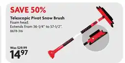 Home Hardware Telescopic Pivot Snow Brush offer