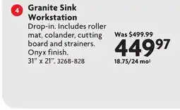 Home Hardware Granite Sink Workstation offer