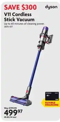 Home Hardware V11 Cordless Stick Vacuum offer