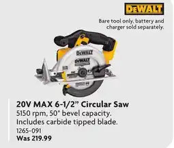 Home Hardware 20V MAX 6-1/2 Circular Saw offer