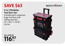 Home Hardware 3-in-1 Modular Tool Box Set offer
