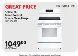 Home Hardware Front Control Steam Clean Range offer