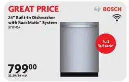 Home Hardware 24 Built-In Dishwasher with RackMatic System offer