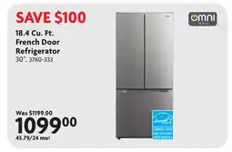 Home Hardware 18.4 Cu. Ft. French Door Refrigerator offer