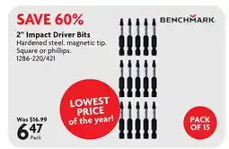 Home Hardware 2 Impact Driver Bits offer