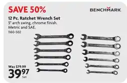 Home Hardware 12 Pc. Ratchet Wrench Set offer