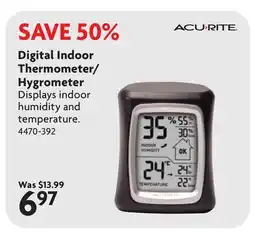 Home Hardware Digital Indoor Thermometer/ Hygrometer offer