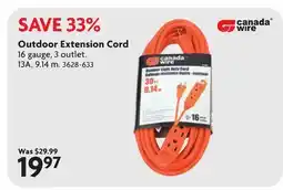 Home Hardware Outdoor Extension Cord offer