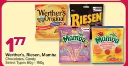 PharmaChoice Werther's, Riesen, Mamba Chocolates, Candy offer