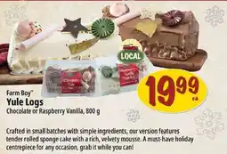 Farm Boy Farm Boy Yule Logs offer