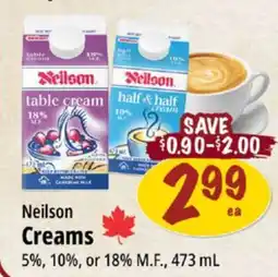 Farm Boy Neilson half & half table cream offer