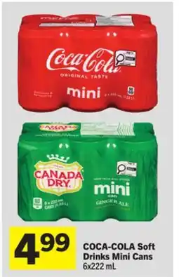 Foodland COCA-COLA Soft Drinks Mini Cans offer