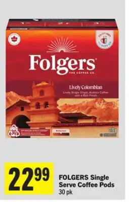 Foodland FOLGERS Single Serve Coffee Pods offer