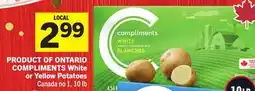 Foodland COMPLIMENTS White or Yellow Potatoes offer