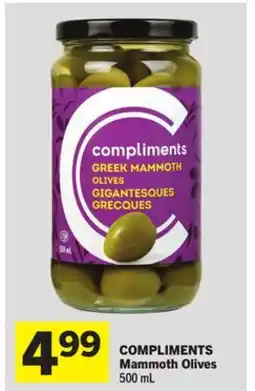 Foodland COMPLIMENTS Mammoth Olives offer