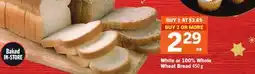 Foodland White or 100% Whole Wheat Bread offer
