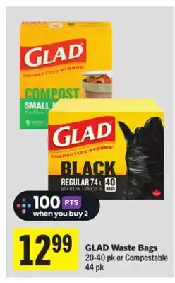 Foodland GLAD Waste Bags offer