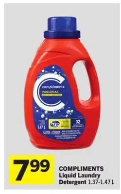 Foodland COMPLIMENTS Liquid Laundry Detergent offer