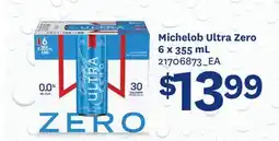 Fortinos MICHELOB ULTRA ZERO 6 x 355 mL offer
