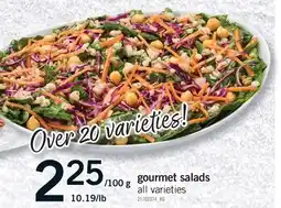 Fortinos GOURMET SALADS, 10.19/lb offer