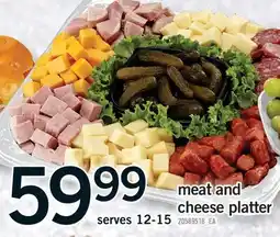 Fortinos MEAT AND CHEESE PLATTER offer
