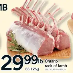 Fortinos ONTARIO RACK OF LAMB offer
