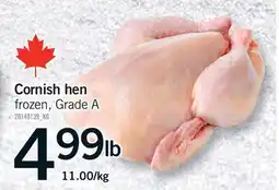 Fortinos CORNISH HEN offer