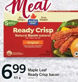 Fortinos MAPLE LEAF READY CRISP BACON, 65 G offer